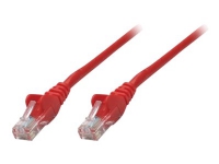 Intellinet Network Patch Cable, Cat6, 1.5m, Red, Copper, U/UTP, PVC, RJ45, Gold Plated Contacts, Snagless, Booted, Lifetime Warranty, Polybag - Patch