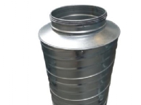 lyddæmp. Ø160 L=300 - LYC-50-160-300 nippel/nippel cirkulær galvaniseret
