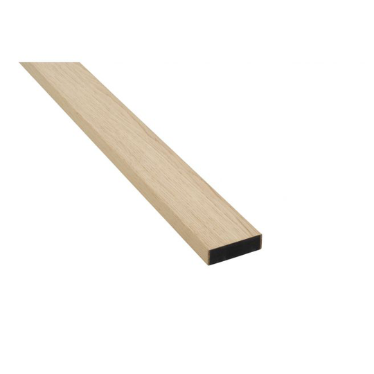 Acupanel Afslutningsliste 3000x65x19 Eg Ubehandlet Sort MDF