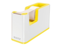 Tapedispenser Leitz WOW Dual hvid/gul