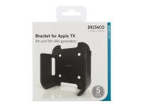 DELTACO ARM-248 - Beslag - for Tv - sort - vægmonterbar - for Apple TV 4K, HD