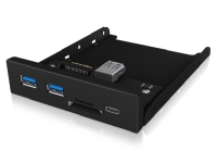 RaidSonic IB-HUB1417-I3, USB 3.2 Gen 1 (3.1 Gen 1) Type-C, USB 3.2 Gen 1 (3.1 Gen 1) Type-A, USB 3.2 Gen 1 (3.1 Gen 1) Type-C, 5000 Mbit/s, Sort, Met