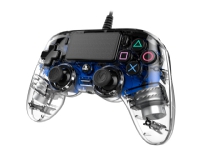 NACON Wired Illuminated Compact Controller - Gamepad - kabling - lyseblå - for Sony PlayStation 4