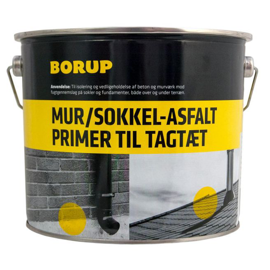 Borup Mur & Sokkelasfalt + primer Til Tagtæt 3,8lt