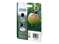 Epson T1291 - L størrelse - sort - original - blister med RF alarm - blækpatron - for Stylus SX230, SX235, SX430, SX438 WorkForce WF-3010, 3520, 353
