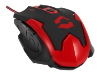 SPEEDLINK XITO Gaming - Mus - optisk - 5 knapper - kabling - USB - sort, rød