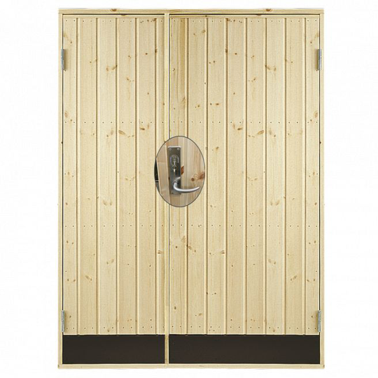 Plus Dbl. udhusdør panel inkl. karm/montagesæt - HU - 127,8 x 187,8 cm - 393490-1