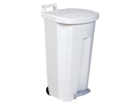 Affaldscontainer Rossignol, 90 L, med pedal, hvid