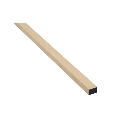 Acupanel Afslutningsliste 3000x27x19 Eg Røget Ubehandlet Sort MDF