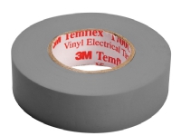 3M Temflex 1500 vinyltape grå 15mmx10mx015mm. Til primær isolering af lavspændingsledninger og -kabler