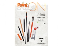 Clairefontaine PAINT-ON blok A4 toplimet 40 ark hvid