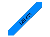 Brother TZe-521 - sort på blå 9mm x 8m