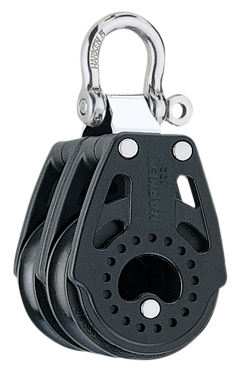 Blok carbo dobbelt 40 mm fast