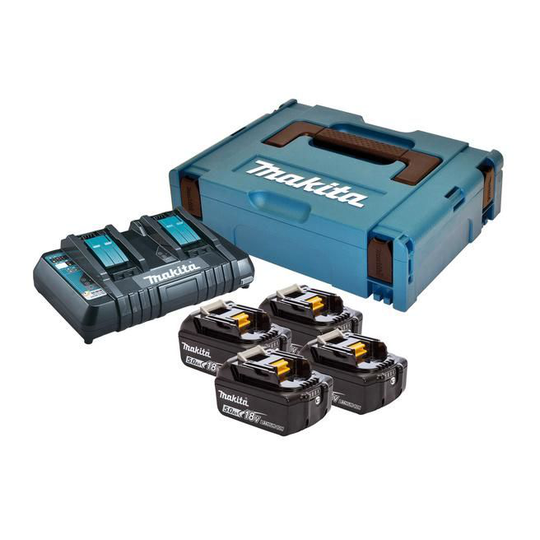Makita Batteripakke 4 X Bl1850b + Dc18rd - 197626-8