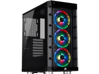 CORSAIR iCUE 465X RGB - Tower - ATX - sidepanel med vindue (hærdet glas) - ingen strømforsyning (ATX) - sort - USB/Lyd