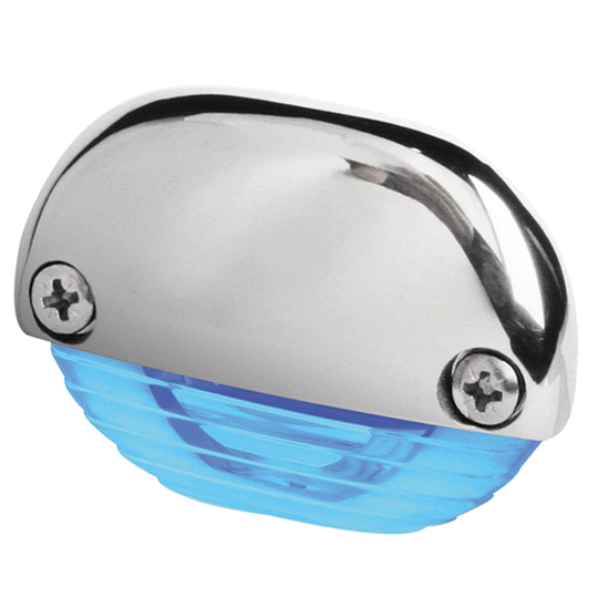 Hella easy fit led lampe ip67 rustfri 12v/24v -blå lys