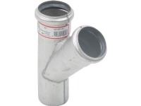 Blücher gr.rør 45gr.50mm - strømlinet RF AISI 304.Alm RF stål
