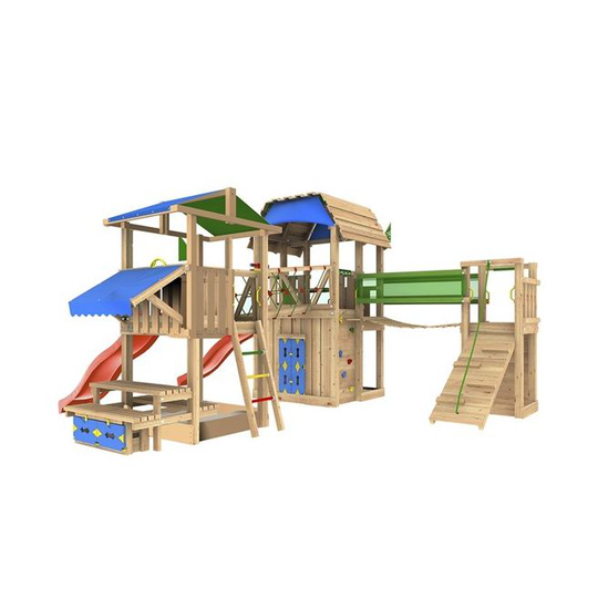 Jungle Gym Legeunivers 6 komplet inkl. rutschebane - 804-355