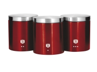 Berlinger Haus 3 piece kitchen set from the Mettallic Line collection red (BH/1343)