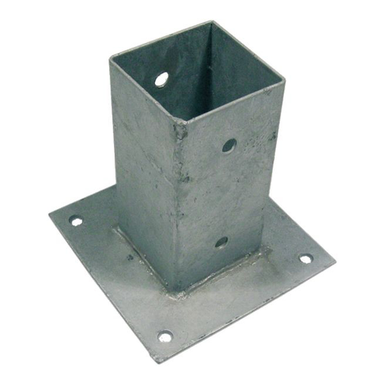 Stolpefod Galv. 97x97 Mm H: 150 Mm