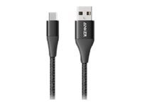 Anker PowerLine+ II - USB-kabel - USB-C (han) til USB Type A (han) - USB 3.1 - 3 A - 0.9 m - sort