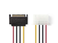 Nedis - Strømforsyningsadapter - 4-PIN intern strøm (han) til SATA strøm (hun) - 15 cm - diverse