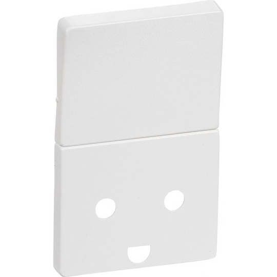 LK Fuga Afdækning Stikkontakt M/j 1 1/2 Modul, M/jord Hvid - 530D69221L