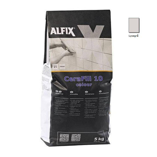Alfix Cerafill 10 Colour Lysgrå - 5 Kg