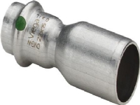 VIEGA Inox reduktion 22x15 mm Inox, rustfri stål, nippel/muffe, SC-Contur