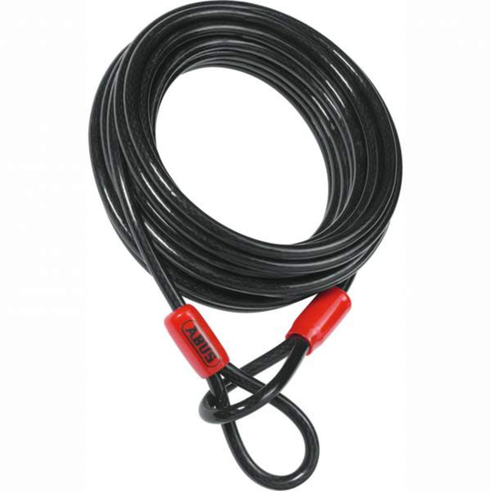 Abus Cobra Wire, Kabellås, ø8 mm x 200 cm, Sort
