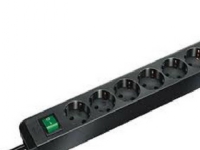 brennenstuhl Eco-Line - Stikdåse - output-stikforbindelser: 8 - 3 m - sort