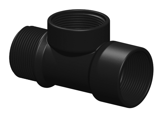 Tru-design T-kobling 1 1/2 - bsp, m-f-f Komposit