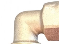 3/4x3/4 muffe-nippel - 90° vinkel bronze