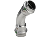 VIEGA Inox bøjning 45 grader 35 mm Inox, rustfri stål muffe/muffe, SC-Contur