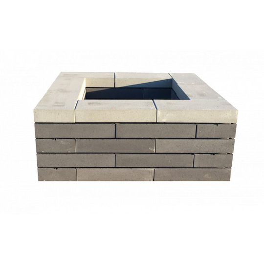 RBR Nordic Wall BS Kumme - 150*150*58 - Grå - Glat Støttemur