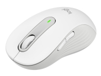 Logitech Signature M650 L - Mus - stor størrelse - optisk - 5 knapper - trådløs - Bluetooth, 2.4 GHz - Logitech Logi Bolt USB-modtager - off-white