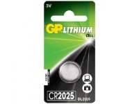 GP Batteries Lithium Cell CR2025, Engangsbatteri, CR2025, Lithium, 3 V, 1 stk, Rustfrit stål