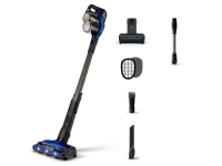 Dulkiu siurblys Philips Vacuum cleaner-broom XC8049/01 Cordless operating, Handstick, 25.2 V, 84 dB, Operating time (max) 70 min, Melyna/Juodas