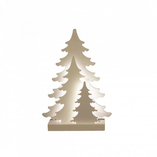 Julesilhuet 3D LED med træ motiv NORDIC WINTER