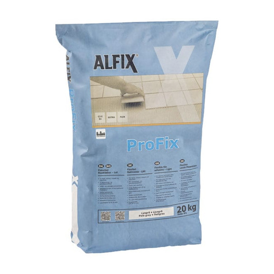 Alfix Profix Flexklæber 20kg Lysegrå