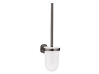 Grohe Essentials væghængt toiletbørste med holder i glas - Poleret Hard Graphite