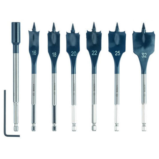 Bosch Træborsæt Speed Cut 7 Dele M/forlænger - 2608587009