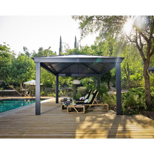 Palram - Canopia Dallas 4900 havepavillon, antracitgrå - 540-146