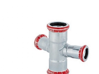 Geb. Mapress FZ kryds 28x15 - Geberit Mapress FZ kryds 30° red. d28mm d1=15mm