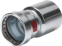 VIEGA Prestabo reduktion muffe / nippel 88,9x76,1mm af galvaniseret stål SC-contur