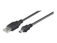 MicroConnect - USB-kabel - USB (han) til mini-USB type B (han) - USB 2.0 - 10 m - sort