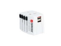 Skross MUV USB, Universel, Universel, 100 - 250 V, 5 V, Hvid, 2,4 A