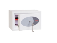 Phoenix Safe Co. SS1181K, Fritstående pengeskab, Hvid, Nøgle, 7 L, Stål, 1 hylder