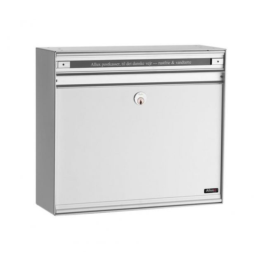 Allux SC135 uden lås m. stållåge Hvid RAL 9016 Systempostkasse - F47109