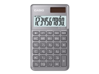 Casio SL-1000SC - Lommeregner - 10 cifre - solpanel, batteri - grå